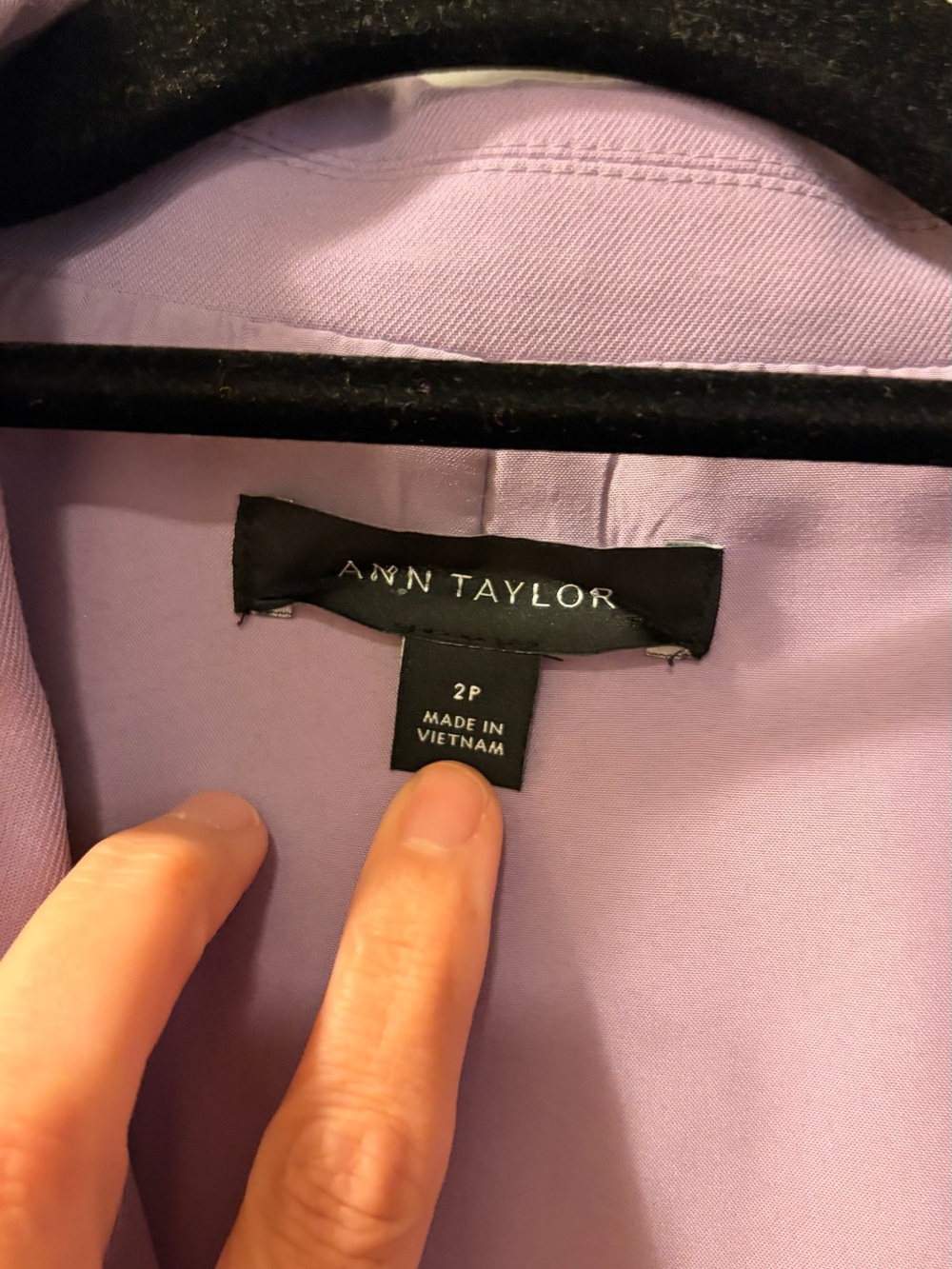 Ann Taylor Lavender Single-Button Blazer - Picture 5 of 11